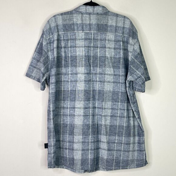 Patagonia 2022 Back Step Hemp Organic Cotton Plaid Shirt Men's Size Large - Picture 9 of 10